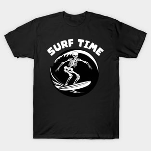 Funny Surfing Skeleton T-Shirt